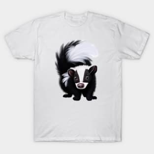 Cute Skunk Drawing T-Shirt